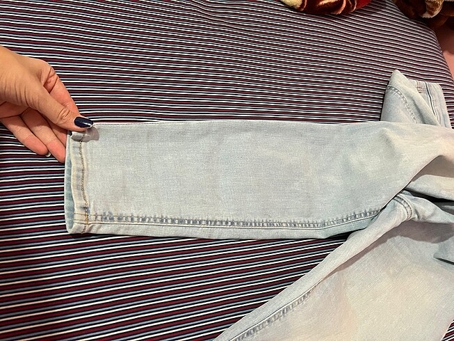 38 Beden mavi Renk P&b kot pantolon