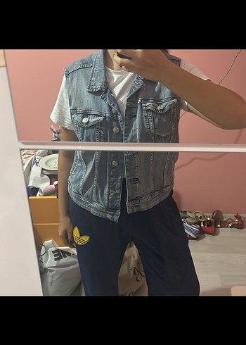 xl Beden mavi Renk Mango yelek