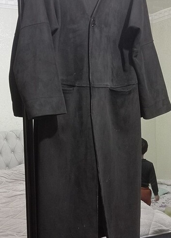 diğer Beden Bayan süet trenç modelleri 