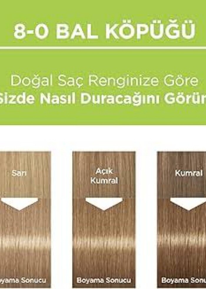 2 ADET SAÇ BOYASI BAL KÖPÜĞÜ 8.0 KULLANILMADI - Görsel 2