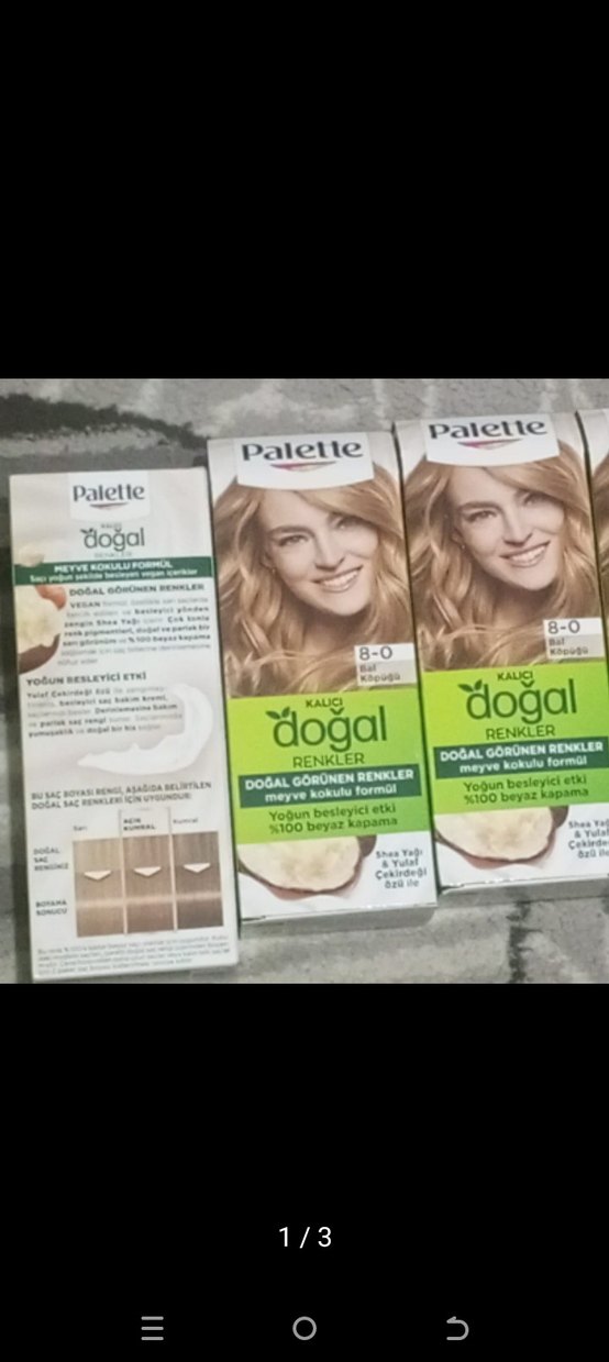 2 ADET SAÇ BOYASI BAL KÖPÜĞÜ 8.0 KULLANILMADI - Görsel 3