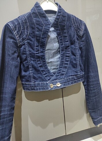 Crop kot ceket 