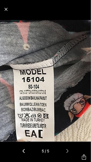 1,5 Yaş Beden çeşitli Renk Breeze Pijama Takımı unisex