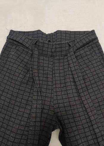 Kadın Gri Kemerli Pantolon - Görsel 4