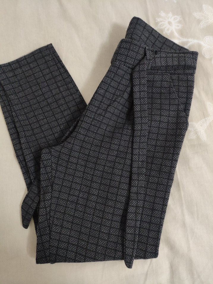 Kadın Gri Kemerli Pantolon - Görsel 2