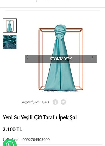 İpekevi ipek su yeşili şal