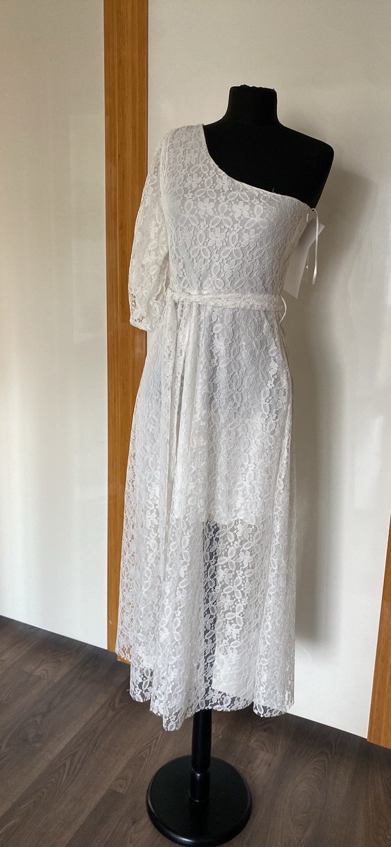 Beyaz after elbise nikah elbise - Görsel 3