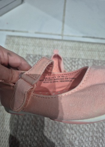 Kız Çocuk Pembe Lastikli Babet Ayakkabı - Görsel 2