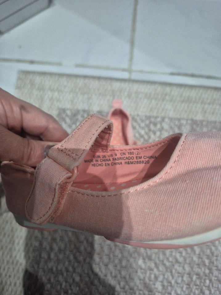 Kız Çocuk Pembe Lastikli Babet Ayakkabı - Görsel 2