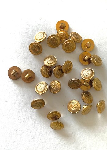 Altın Renk Blazer Düğme. 28 adet yeni - Görsel 7