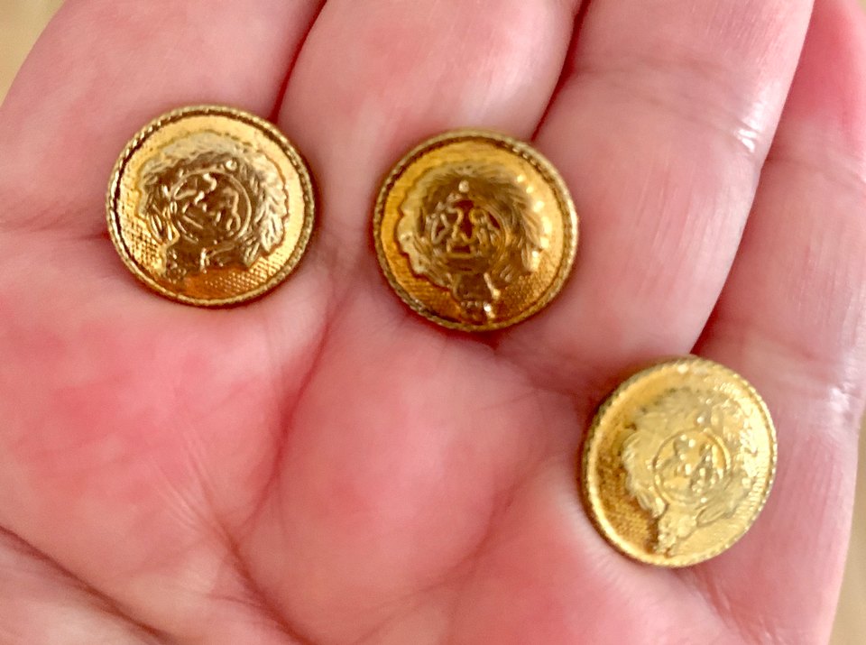 Altın Renk Blazer Düğme. 28 adet yeni - Görsel 2