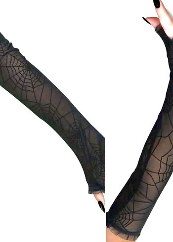 Eldiven #Goth yurtdışından parmaksız Eldiven - Görsel 6