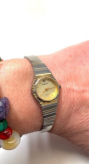 Beden gri Renk CANON QUARTZ SAAT 80?ler Vintage