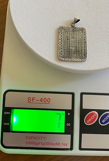  Beden Ayetel kürsi Gümüş unisex Kolye 925 ayar