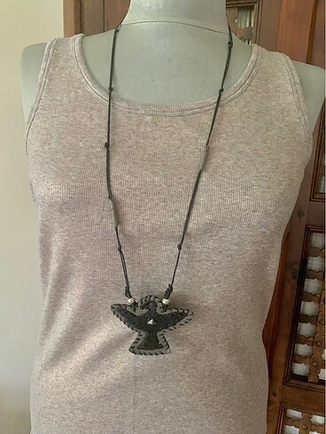  Beden Kolye deri tasarım unisex Thunderbird kolye