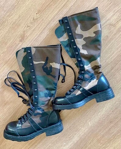 Çizme kamuflaj OXS Marka Deriden no38