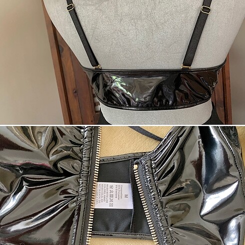 m Beden siyah Renk Büstiyer Bralet. Crop Yeni yurtdışından