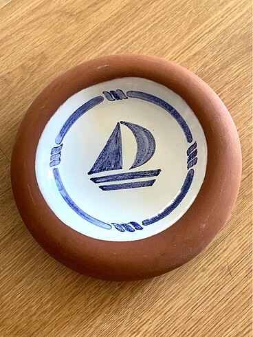 Yelkenli temalı obje Terracotta