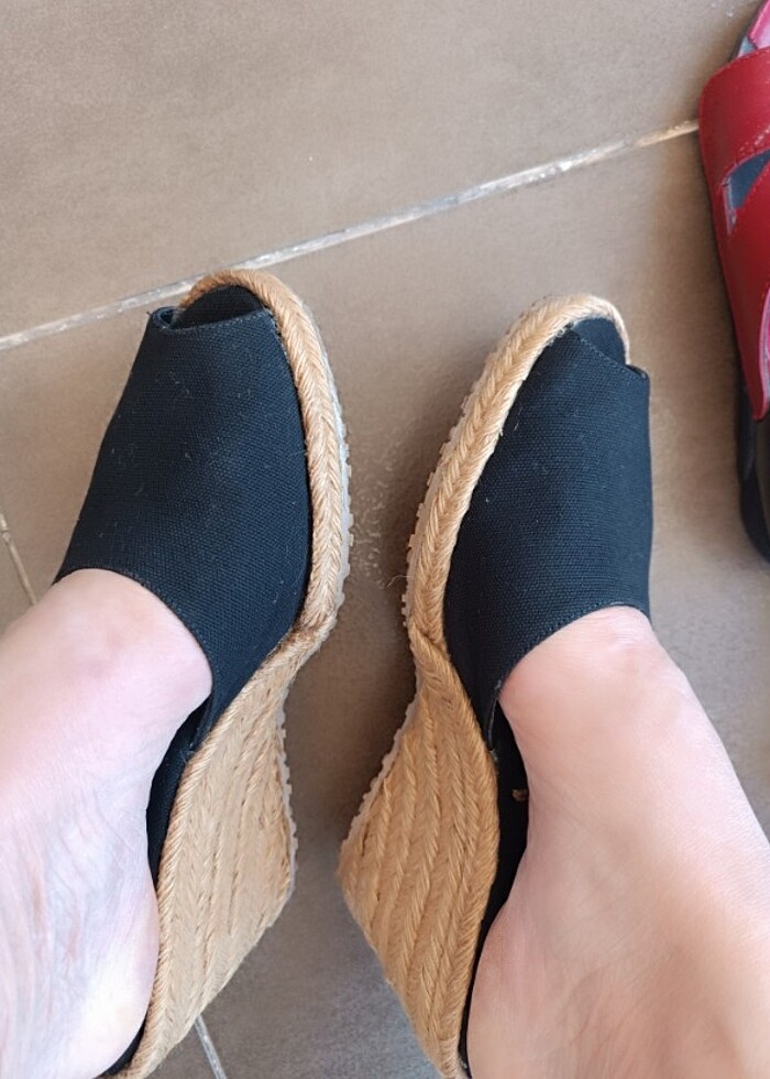 Topuklu#espadril#terlik #ayakkabi - Görsel 3