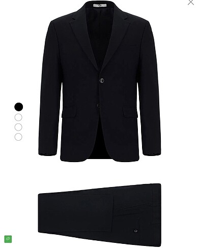 Altınyıldız Siyah Lacivert Slim Fit Dar Kesim Klasik Takım Elbise