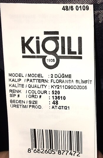 48 Beden Siyah Lacivert Slim Fit Dar Kesim Klasik Takım Elbise