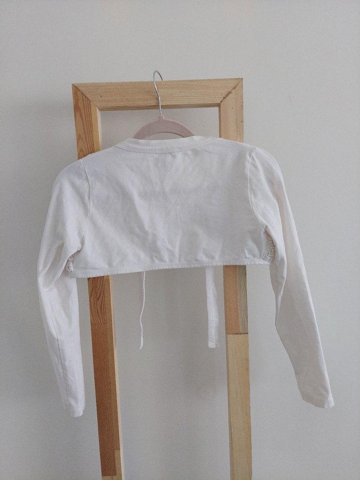 Kız Çocuk Beyaz Bolero - Görsel 4