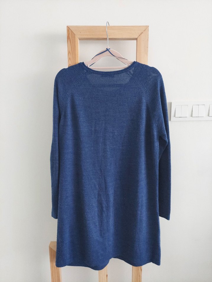 Lacivert Triko Tunik - Görsel 3