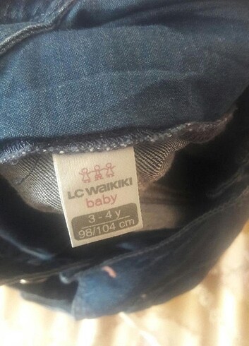 LC Waikiki Kız çocuk Lcw kot elbise 3 4 yaş