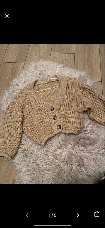 Crop hırka