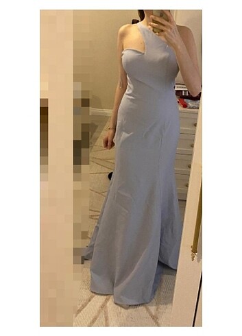 Bebe mavisi abiye elbise 36-38 beden