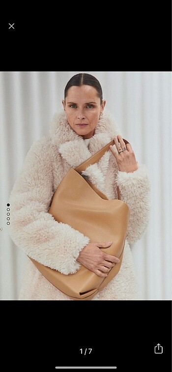Mango yumuşak deri shopper canta