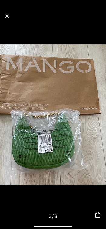 Mango Mango dokulu zincir askılı canta