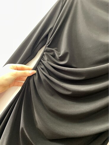 m Beden Zara drape detaylı elbise