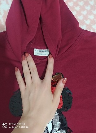 8 Yaş Beden bordo Renk Sweatshirt