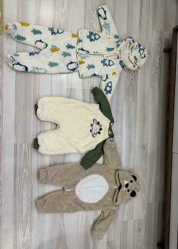 Peluş bebek tulum takım