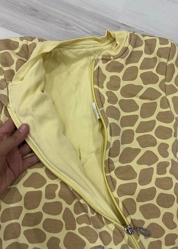 6 Ay Beden Unisex Bebek Fermuarlı Uyku Tulumu