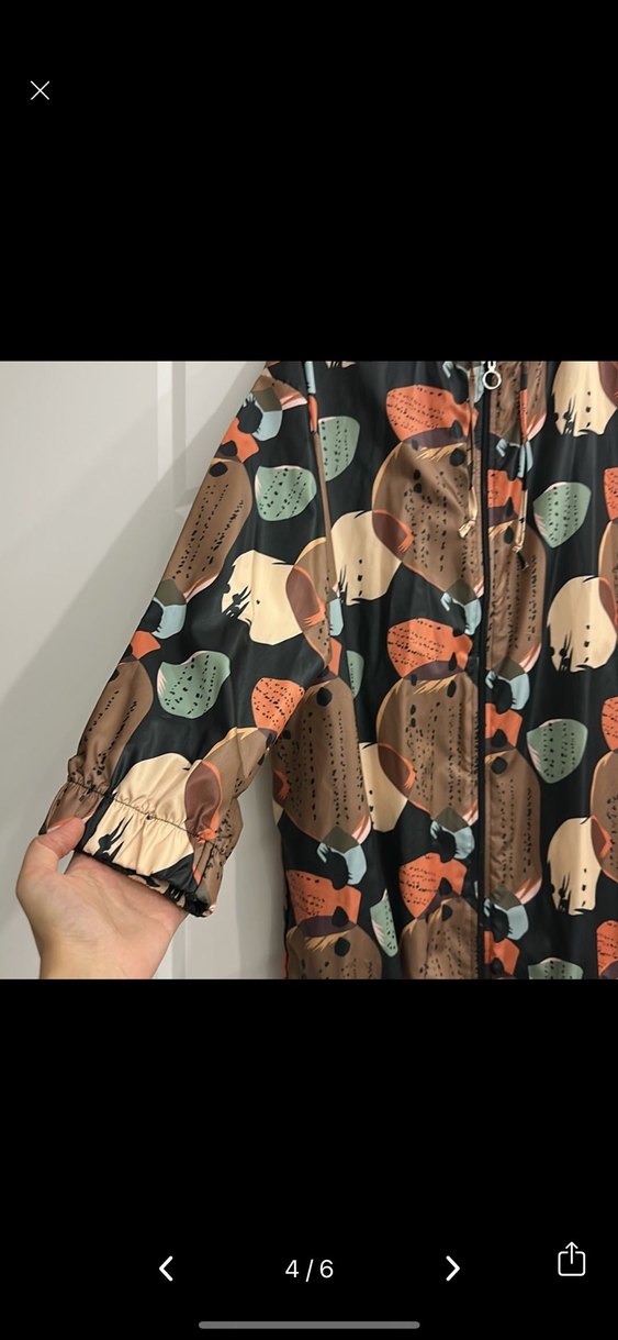 Kadın Kapüşonlu Bağcıklı Renkli Yağmurluk - Görsel 4