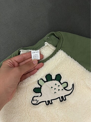 6 Ay Beden haki Renk LCW Bebek peluş tulum