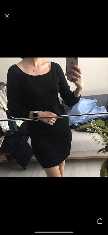 Triko mini elbise
