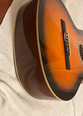 Almira kalite sertifikalı Gitar + Müzik Kitabı + gitar çantası - Görsel 4