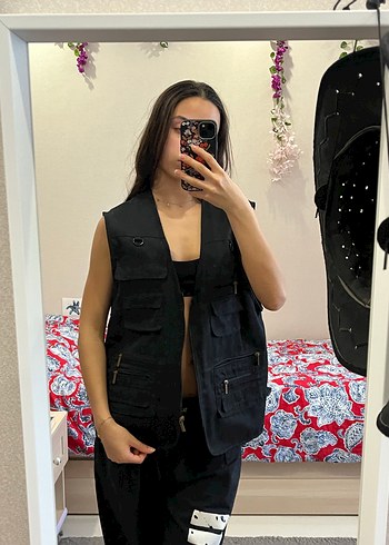 Siyah Oversize Yelek