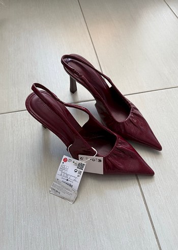 Bordo Stiletto Kadın Ayakkabı