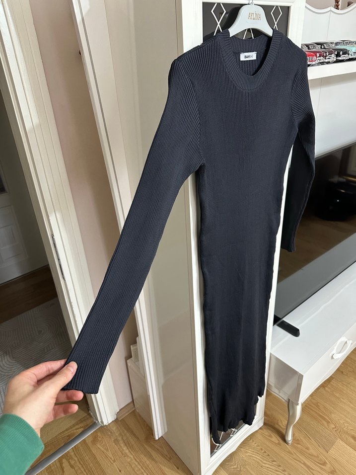 Uzun Kollu Uzun Elbise - Görsel 4