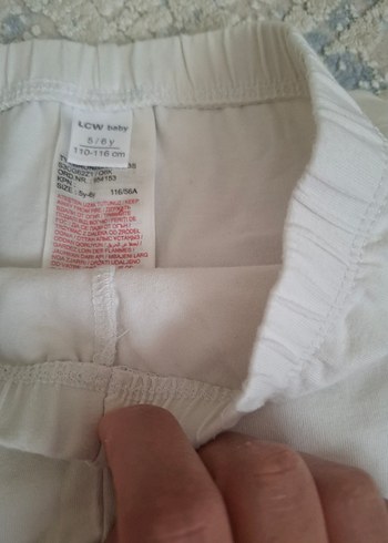LC Waikiki Kız Çocuk Beyaz Mini Pamuklu Tayt