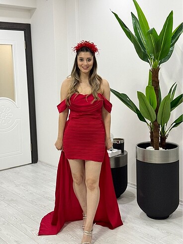 Alfabeta After parti kına kısa elbise