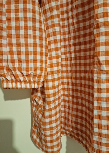 Diğer Bej Ekose Desenli Bohem Midi Tunik