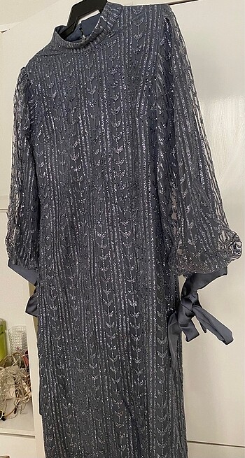 Simli tesettür abiye - Görsel 4