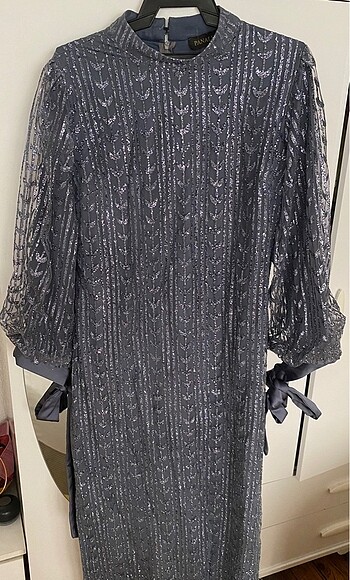 Simli tesettür abiye - Görsel 5