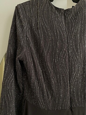 Simli taşlı tesettür abiye - Görsel 6