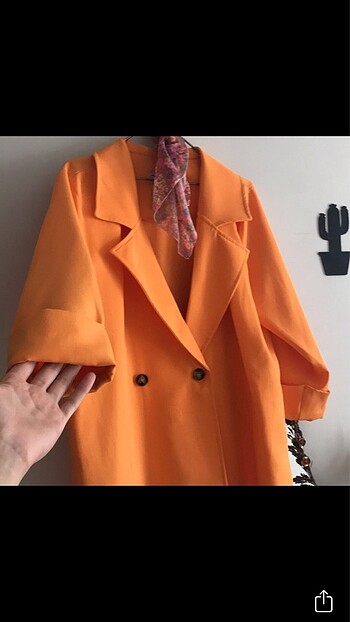 m Beden turuncu Renk Blazer ceket